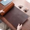 36 48 72 90 108 120 150 180 200 Inches Long Faux Leather Table Runner, Waterproof/Non-Slip/Heat Resistant, Brown Vintage Placemats for Kitchen Dining Table Decor, Christmas & Thanksgiving(33x120cm(13" view 2