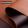 36 48 72 90 108 120 150 180 200 Inches Long Faux Leather Table Runner, Waterproof/Non-Slip/Heat Resistant, Brown Vintage Placemats for Kitchen Dining Table Decor, Christmas & Thanksgiving(33x120cm(13" view 4