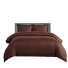 1 Piece Zipper Clouser Palatial King Size Stripe Duvet Cover Chocolate Size Stripe Duvet Cover Size Palatial King 120x98 view 1