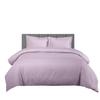 WegaLinen 5 Piece Zipper Clouser Super King Size Stripe Duvet Cover Lilac Size Stripe Duvet Cover Size Super King 120x120 view 1