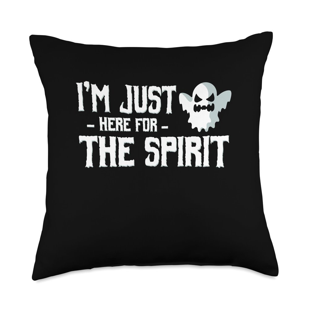 Ghost Hunting Gifts Funny Paranormal Investigator Ghost Hunting Throw Pillow, 18x18, Multicolor