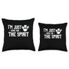 Ghost Hunting Gifts Funny Paranormal Investigator Ghost Hunting Throw Pillow, 18x18, Multicolor view 3