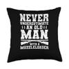 Muzzleloader Accessories Funny Flintlock Muzzleloader Throw Pillow, 18x18, Multicolor view 1