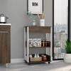 Tuhome Verona Kitchen Cart, Three Shelves, Four Casters view 1