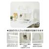 Pearl Metal HC-134 Dish Drainer, Rack, Basket, 2 Tiers, Made in Japan, Tableware, White view 4