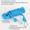 JUSHZ Washing Line Rope Clotheslines Clothesline Clothes Line Clothes Lines for Outside Strong Thick Clamp Thick Rope Outdoor Drying The Quilt Anti-Slip Windproof (10.5mm 15m,White) view 2