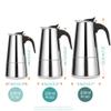 ENMMRLA Stovetop Espresso Maker, Stainless Steel Coffee Pot 300ml/10oz/6 cup (espresso cup=50ml) Drip Type Large Capacity for Home Office Camping Work(6 cup) view 2