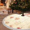 30" Christmas Tree Skirt with Tassels Xmas Tree Skirt Decorations Valentine Day Card Xmas Tree Mat Christmas Tree Mat for Holiday Tree Skirt Ornaments Xmas Tree Skirt Base Cover for New Year Deco view 1