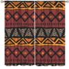 AuiMzoo Traditional African Tribal Curtains, African Mud Cloth Inspired Tribal Boho Pattern Geometric Elements Window Treatments, Decorative Curtains for Bedroom Living Room52X84 Inch view 1