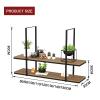 Ceiling Mount Shelf Kitchen Bar Shelves for Wall, Hanging Storage Shelf for Plants Books Wine Bottle Holder Floating Organizer Shelf with Wall Mount, Flower Stand Pot Pan Shelves (Size : 120x30x80cm view 3