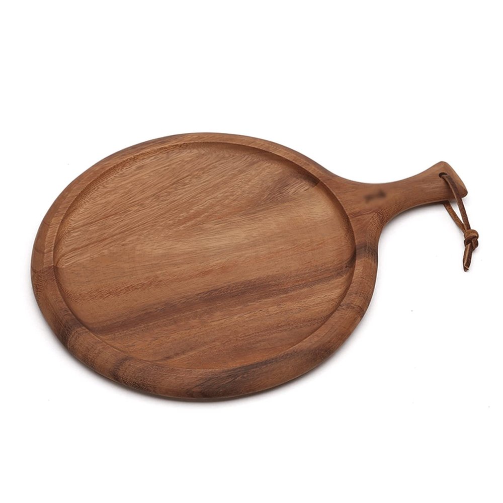 UNbit Serving Tray Tray Wooden Tray with Handle Serving Tray Sofa Tray for Pizza Dessert Storage Decoration Serving Trays for Entertaining Pallets