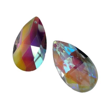 Chandelier Crystal Prisms Pendants 12PCS 50mm AB Color Crystal Teardrop Faceted Chandelier Pendant Prism Chandelier Crystal Prisms Pendants