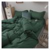 QuKan Bed, Bedding Set Soft Comfortable and Skin-Friendly 4-Piece Set with Sheet Quilt Cover and Pillowcase view 1
