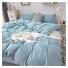 QuKan Bed, Bedding Set Soft Comfortable and Skin-Friendly 4-Piece Set with Sheet Quilt Cover and Pillowcase view 3