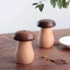 TOPINCN Toothpick Holder, Cute Mushroom Shaped Toothpick Holder Box Wood Container Portable Tooth Picks Container for Home Decoration Tabletop Restaurant view 3