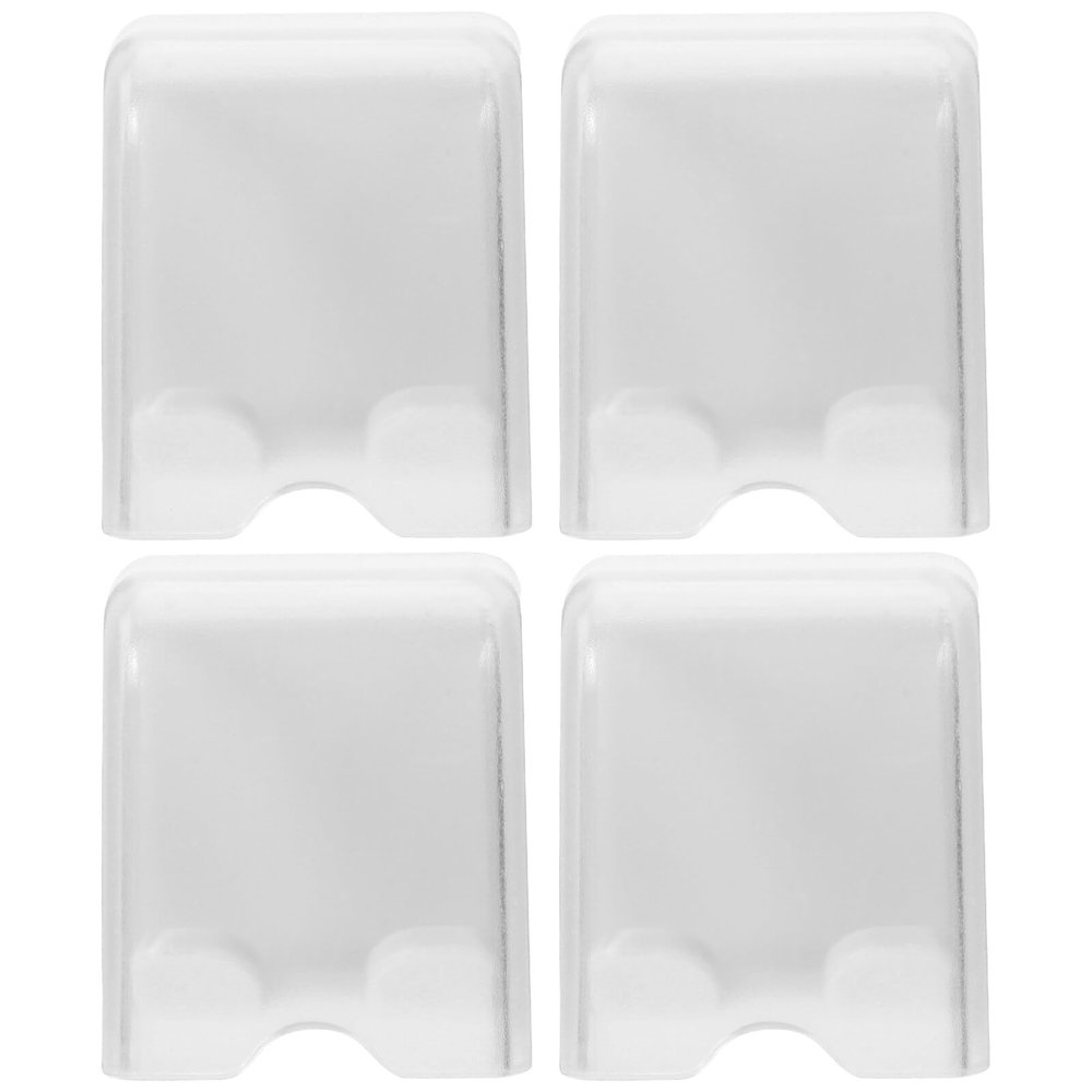 Cabilock 4pcs Self-Adhesive Toothbrush Holder Versatile Wall-Mounted Organizer for Electric Toothbrushes Modern Design for Shower Bathroom Use Space-Saving Stand Easy Installation No