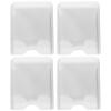 Cabilock 4pcs Self-Adhesive Toothbrush Holder Versatile Wall-Mounted Organizer for Electric Toothbrushes Modern Design for Shower Bathroom Use Space-Saving Stand Easy Installation No view 1