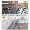 Folding Bar Stool, Counter Folding Stool, with 100lb Capacity Folding Chairs, for Adult Round Kitchen Dining Room Stool (Color : Black, Size : 75cm/30in) view 3