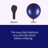 136pcs Navy Blue Gold White Balloons Garland Arch Kit,18 12 10 5 Inch Different Sizes Pack Party Latex Balloons for Valentines Day Birthday Holiday Party Decorations view 4