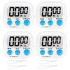 ZILLEEN Classroom Timer for Kids Teachers 4 Pack Digital Timers, White view 1