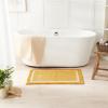 CozeCube Bath mats for Bathroom Non Slip, Fluffy Absorbent Microfiber Bath mat Washable, Aesthetic Bathroom Rugs, Long Harvest Gold Bath mat, Harvest Gold, 47" x 24" view 3