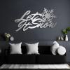 Christmas Metal Wall Decor, Let It Snow Sign, Metal Letters Wall Decor, Snowflake Christmas Metal Sign, Christmas Wall Art, Christmas Gift, Wall Hanging, Metal Wall Decor for Living Room (24x13 inches / 60x33 cm, Gold) view 4