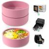 3Pcs ZHYEEDAA Air Fryer Egg Mold,Silicone Egg Molds, Individual Egg Bite Maker Reusable Egg Molds, Microwave Egg Cooker, BPA Free, Dishwasher Safe (Round-Pink) view 1