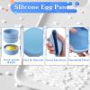3Pcs ZHYEEDAA Air Fryer Egg Mold,Silicone Egg Molds, Individual Egg Bite Maker Reusable Egg Molds, Microwave Egg Cooker, BPA Free, Dishwasher Safe (Round-Pink) view 3