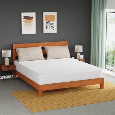 FDW | 10 Inch California King Mattress | Medium Firm | Gel Memory Foam Mattress | White | Bed in a Box, CertiPUR-US Certified | Pressure Relief, Cooling Ventilated Foam | Washable Removable Cover