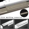 Aluminium Ceiling Mount Curtain Track System, Ceiling Mount for Curtain Rail, Built-in Room Divider Sliding Rail, with Silent Pulleys, Suitable for Shower Room Dividers and Bay Windows (Color : B, S view 4