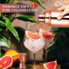 Rose Gold Cocktail Shaker Set, Premium 18/8 Stainless Steel Mixology Bartender Kit with Stylish Bamboo Stand 10-Piece Bar Tools & Accessories for Home Decor - Gift for Women, Mom, Wedding view 4