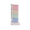 4 Tier,Wheat Straw Material Square Seasoning Jar Rotating Storage Organizer Box,Lid and Spoon,Home Kitchen,Environmental Protection view 1
