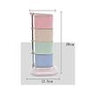 4 Tier,Wheat Straw Material Square Seasoning Jar Rotating Storage Organizer Box,Lid and Spoon,Home Kitchen,Environmental Protection view 2