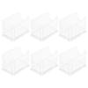 Kichvoe 6pcs Transparent Acrylic Sugar Packet Holder and Tea Bag Organizer Stylish Coffee Storage Box for Kitchen and Office Versatile Container for Sugar Packets and Small Treats view 1