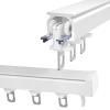 Curtain Rail with Mute Rollers, Aluminum Ceiling Curtain Track, Heavy Duty Curtain Track System, Room Divider Curtain Rod, Mount to Ceiling Or Wall, can Be Used in Windows, Bedrooms (Color : B, Size view 1