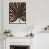 SIGNLEADER Metal Wall Art Decor Big Bronze Leaves Minimalist Modern Abstract Wall Sculpture Hangings Home Decoration for Living Room, Bedroom, Bathroom, Kitchen, Outdoor - 36" Bronze view 3