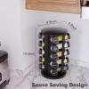 New England Stories Revolving Spice Rack Set with 20 Spice Jars, Kitchen Spice Tower Organizer for Countertop or Cabinet - Carousel Storage Includes 386 Spice Labels (Black) view 4