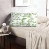 moremohome Spring Pillow Covers,Toile Pillow Cover,French Country Decor,Green Lumbar Pillow,French Country Horse Pillow Cover Green,Lumbar Pillow Cover 12 * 20 in view 2