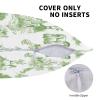 moremohome Spring Pillow Covers,Toile Pillow Cover,French Country Decor,Green Lumbar Pillow,French Country Horse Pillow Cover Green,Lumbar Pillow Cover 12 * 20 in view 3