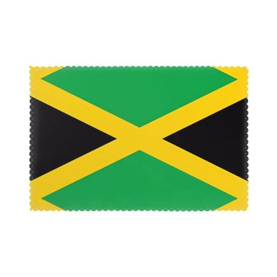 YYHWHJDE Jamaica Flag Prints Placemats for Dining Table Set of 6 - Thick, Wear-Resistant, and Heat-Resistant 12x18in
