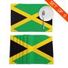 YYHWHJDE Jamaica Flag Prints Placemats for Dining Table Set of 6 - Thick, Wear-Resistant, and Heat-Resistant 12x18in view 3