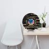 Qauirfe US 23rd Infantry Division Vietnam Service Combat Veteran 9.84-in Silent Non-Ticking Round Wall Clock - Modern Dcor for Home Office School view 3