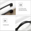 YEAHSO Black Cabinet Handles Solid Aluminum Alloy Kitchen Cupboard Pulls Drawer Knobs Furniture Handle Hardware 1Pcs (Color : 18) view 4