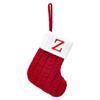 homeemoh Christmas Stocking Monogram Hanging Socks 75.5 Inch Knit Small Sock Hanging Ornament Gift Bags for Xmas Tree Fireplace Home Decoration (Z) view 1