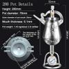 CHIPEL Hand Popcorn Machine, Open Fire Heating Popcorn Maker, Stainless Steel Popcorn Popper, Popcorn Cooker, for Family Party Fun view 3