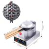 Bubble Waffle Maker For Egg Clouds And Hong Kong Waffles | Professional Electric Bubble Waffle Maker With Non-Stick Coating And Manual Thermostat | Stainless Steel view 2
