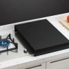 Tyenaza Stove Top Cover, Stainless Steel Gas Stove Cover, Noodle Board for Cooktop Electric Stove Range Burner Cover Expand Kitchen Workspace Black view 3