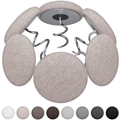 Flax Covered Button Twist Pins - for Bed Skirts Pins,Sofa,Upholstery,Armchair Caddies, Armrest Covers, Slipcovers (12, M-Light Brown 12)
