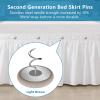 Flax Covered Button Twist Pins - for Bed Skirts Pins,Sofa,Upholstery,Armchair Caddies, Armrest Covers, Slipcovers (12, M-Light Brown 12) view 4