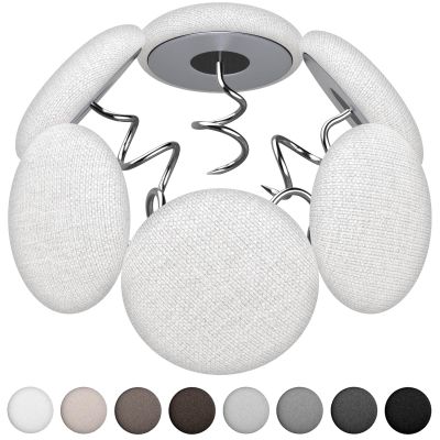 Flax Covered Button Twist Pins - for Bed Skirts Pins,Sofa,Upholstery,Armchair Caddies, Armrest Covers, Slipcovers (12, M-Rice White 12)